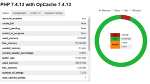 opcache 설치 및 설정 3 opcache 설정 확인