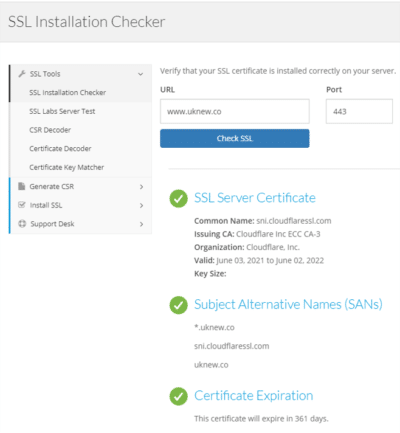 geocerts.com ssl checker