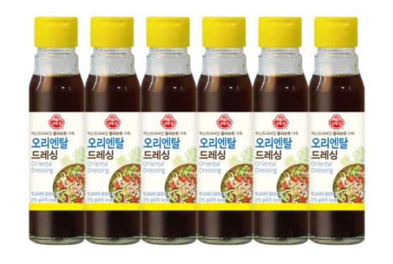 샐러드 드레싱 종류 9가지 및 맛과 효능 4 네이버 쇼핑 커넥트-오뚜기 오리엔탈드레싱 215g 6개