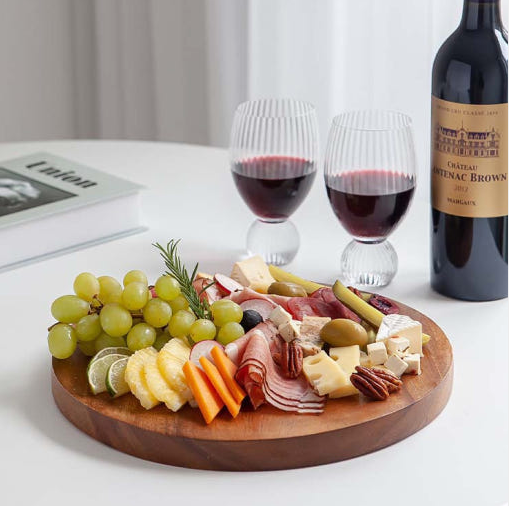 네이버 쇼핑 커넥트-니코트 우드 홈바 샤퀴테리보드+와인잔 세트 3P