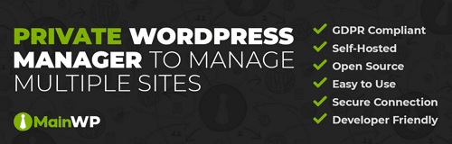 MainWP Dashboard 플러그인 1 MainWP Dashboard 플러그인 로고와 설명