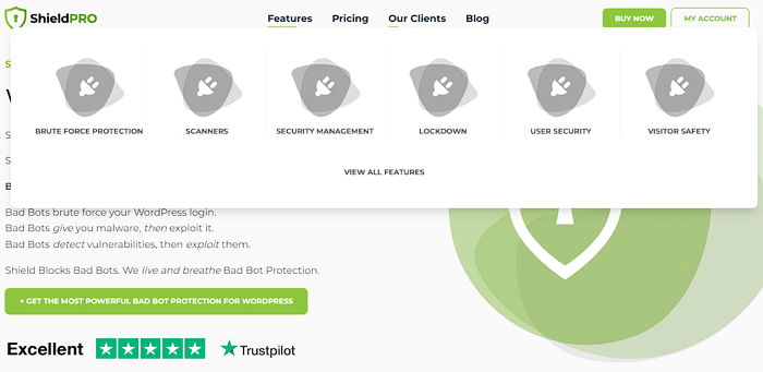 Shield Security 특징 및 trustpilot Review