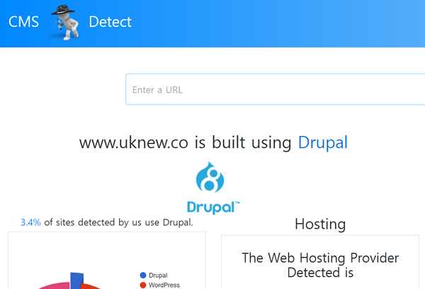 What CMS 조회 사이트 cmsdetect