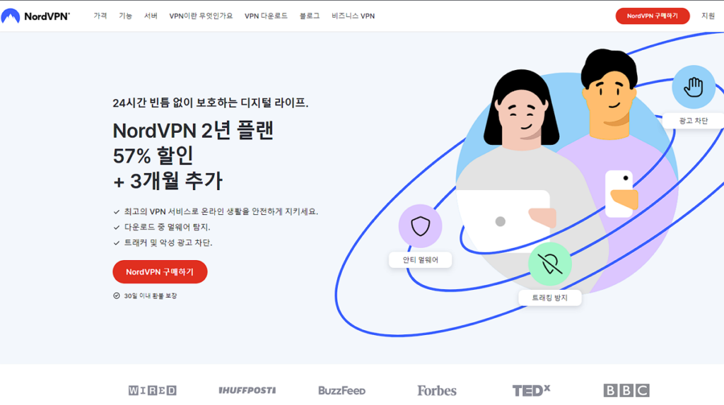 무료 VPN 추천 TOP5&유료 TOP3 | VPN이란? 9 유료 VPN 추천-NordVPN
