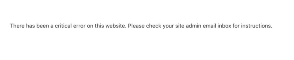 워드프레스 "There has been a critical error on your website" 오류 원인과 해결 과정 3 워드프레스 There has been a critical error on your website 오류