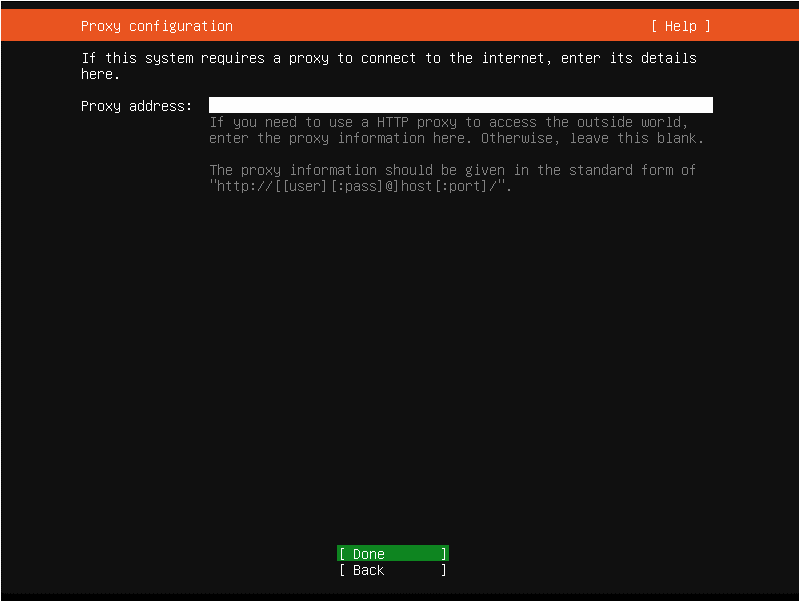 Oracle VitualBox_우분투 설치 프록시(Proxy) 서버 설정