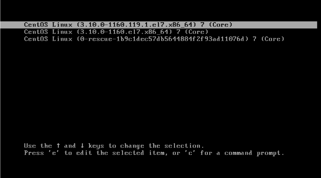 CentOS 7 GRUB 부트로더