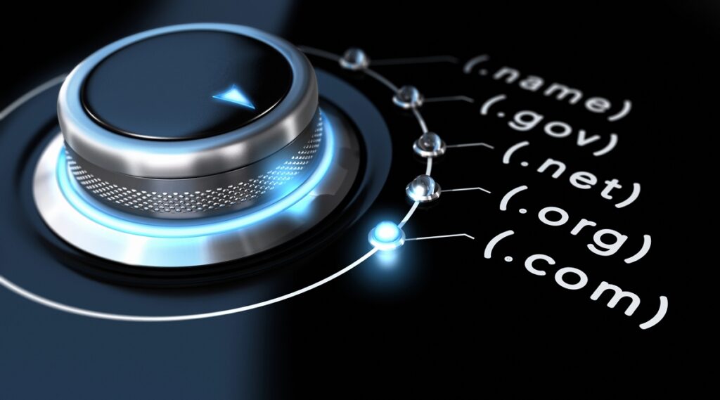 다이얼로 도메인 .com 선택