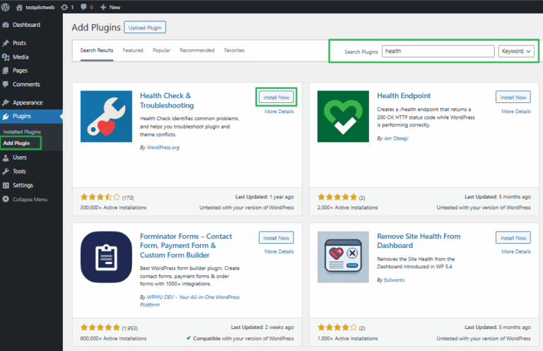 Health Check&Troubleshooting 플러그인 설치[영어]_=