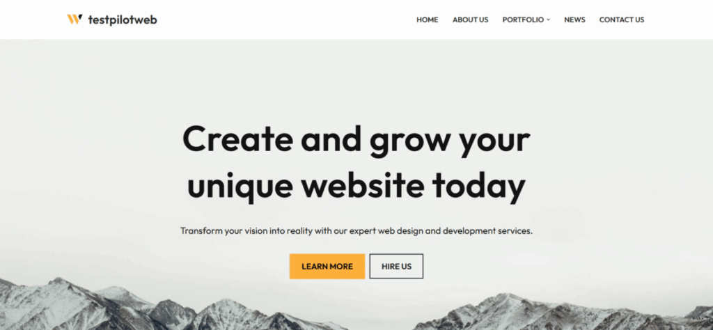워드프레스 캐시 플러그인 WP Rocket 속도 테스트: 설정 전·후 성능 최적화 비교 분석 1 Neve 테마_Web Agency 템플릿 설치_메인 페이지