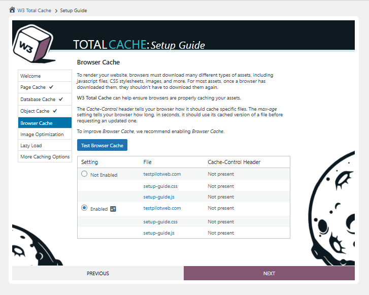 W3 Total Cache 설정 가이드 ④브라우저 캐시[영어]