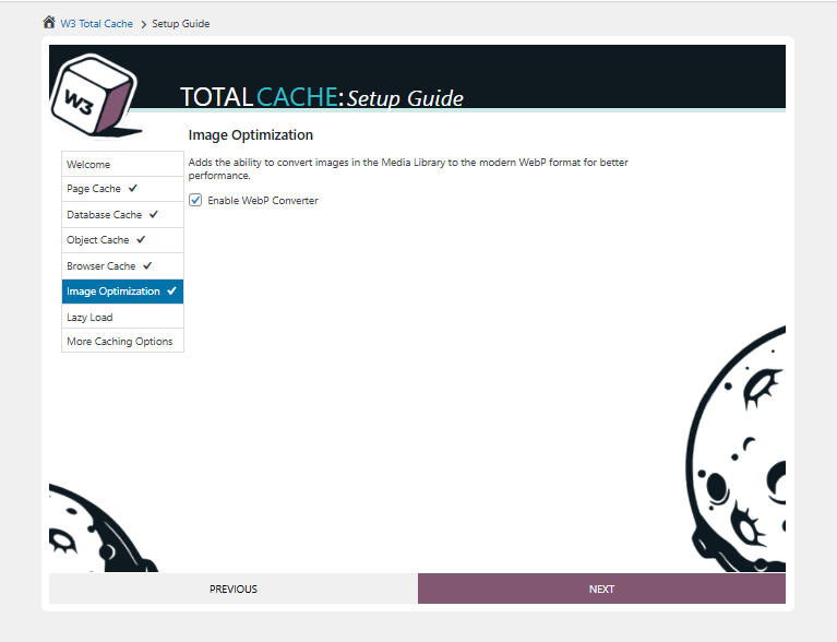 W3 Total Cache 설정 가이드 ⑤이미지 최적화-Webp 변환기 사용[영어]