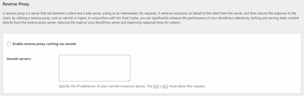 W3TC CDN 역방향 프록시[영어]