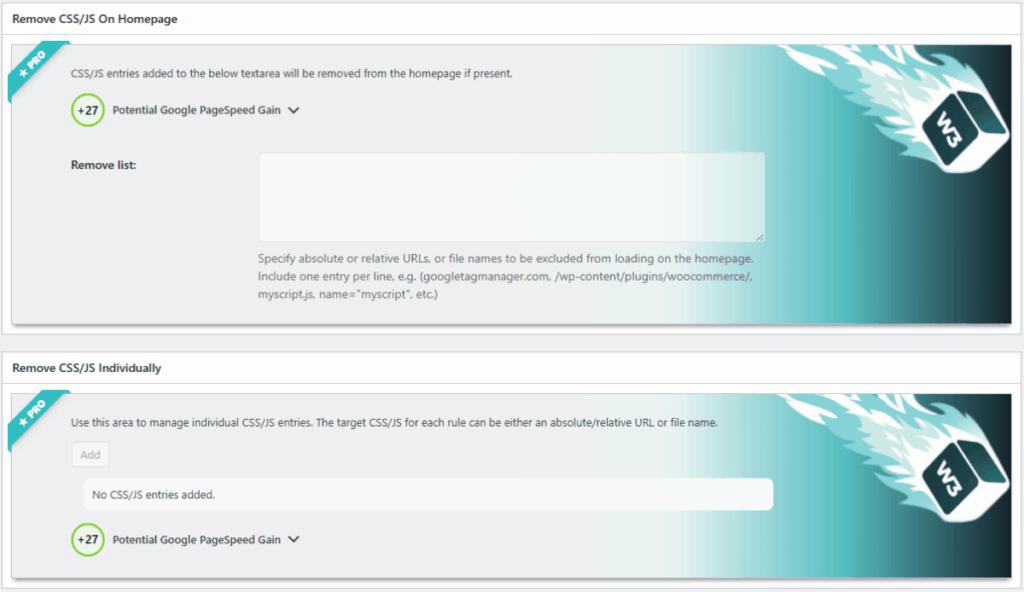 W3TC 사용자 경험 고급 설정 3[영어]