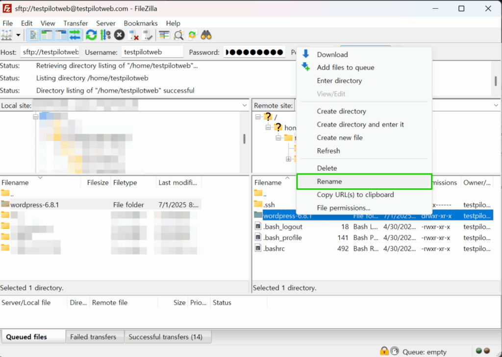 워드프레스 설치_FTP 2