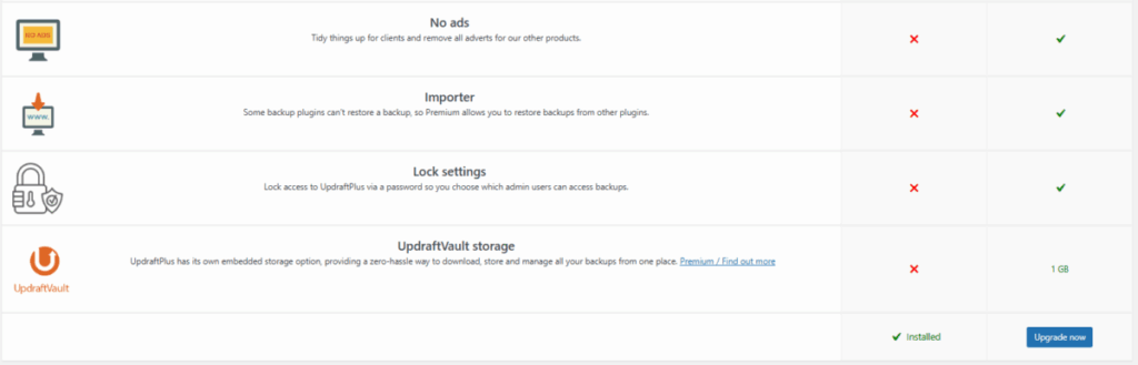 UpdraftPlus 플러그인- 프리미엄 및 확장 기능 3 [영어]