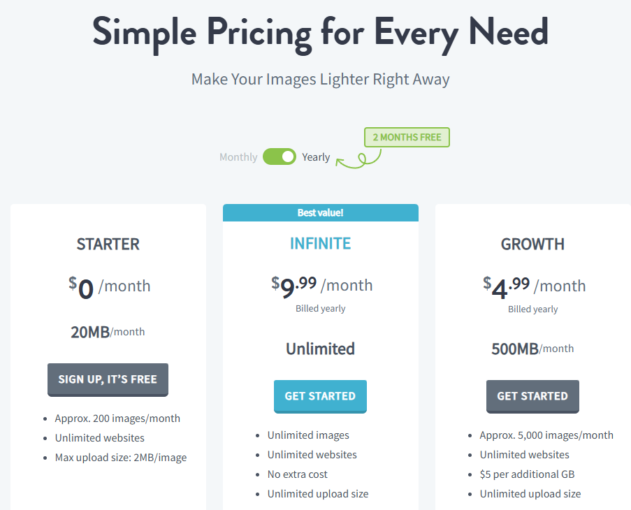 IMAGIFY - 가격(1년 결제-2개월 할인)