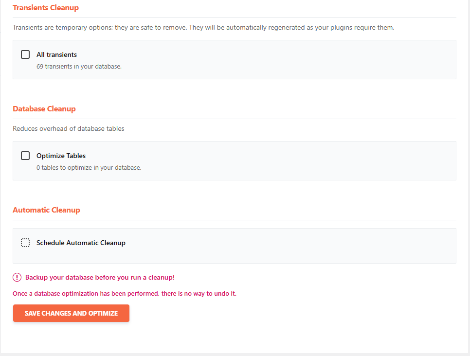 WP Rocket 데이터베이스 2 [영어]