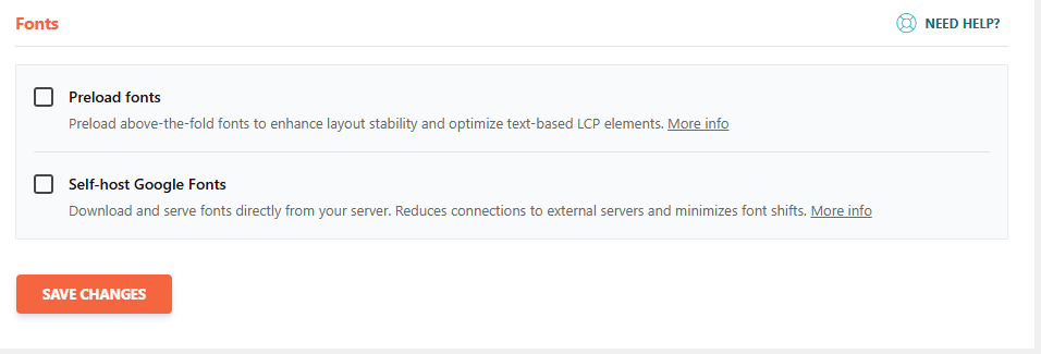 WP Rocket 미디어 2 - 글꼴 [영어]