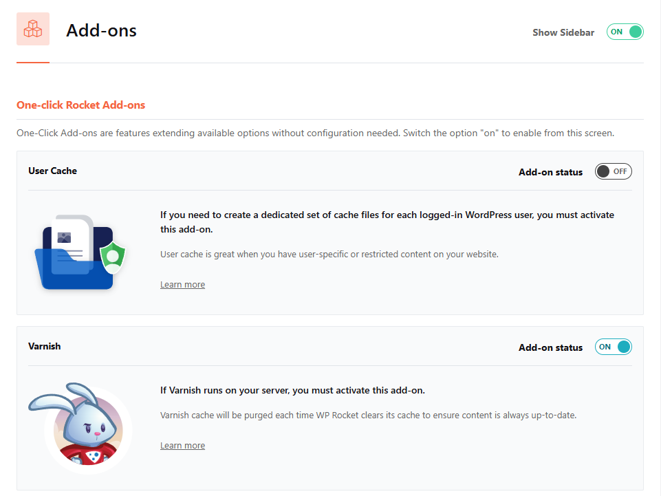 WP Rocket - 추가 기능1_사용자 캐시(로그인)__Varnish 캐시 [영어]