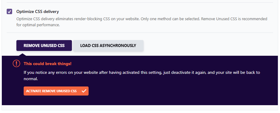 WP Rocket 파일 최적화 3 - CSS 전달 최적화 [영어]