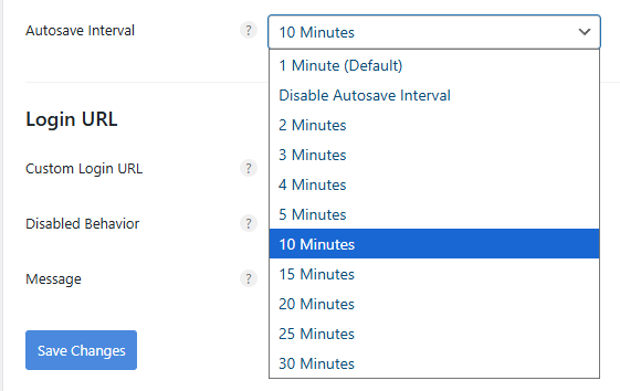 Perfmatters 플러그인 리뷰 & 가이드: 3년 동안 사용한 워드프레스 성능 최적화 설정 방법 145 perfmatters Autosave Interval 설정