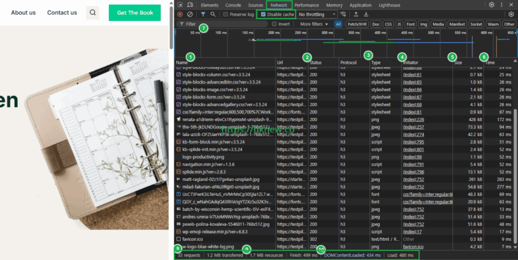 웹사이트 성능 테스트-크롬 개발자 도구_네트워크 탭 활용__1[영어]