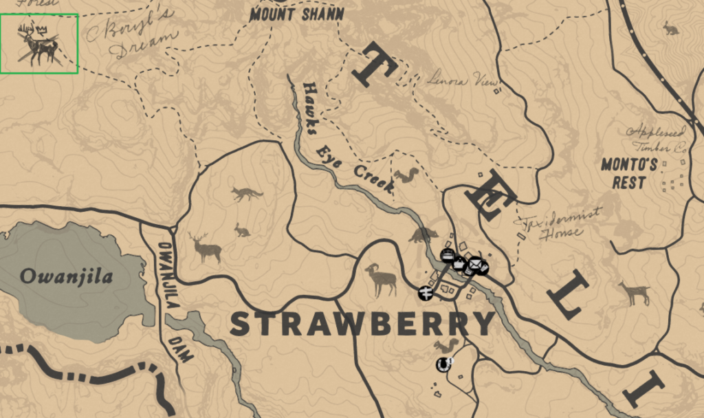 레데리2 동부의 전설 가방 포함한 피어슨(캠프)이 필요한 공예품 7 레데리2 전설의 수사슴 위치