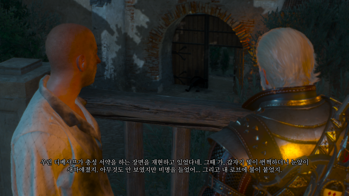 위쳐3 극한 연극: 고대 엘프 방패 14 위쳐3 극한 연극 - 생존자와의 대화 2