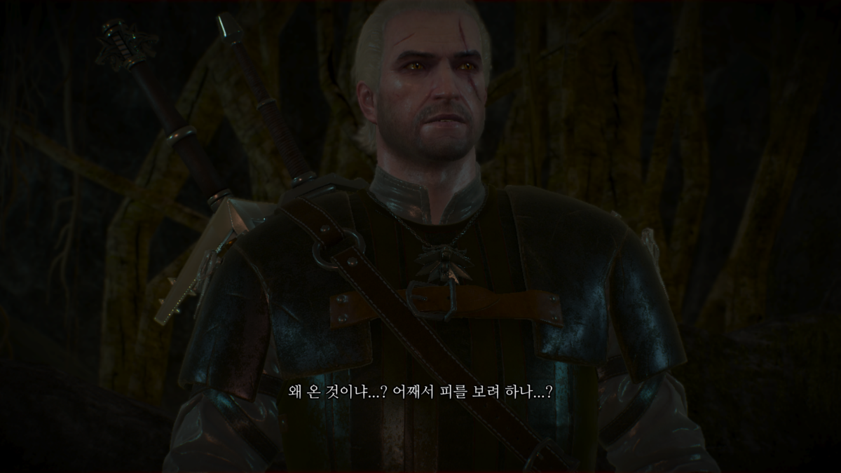 위쳐3 속삭이는 언덕 - 악령 나무 대화 1