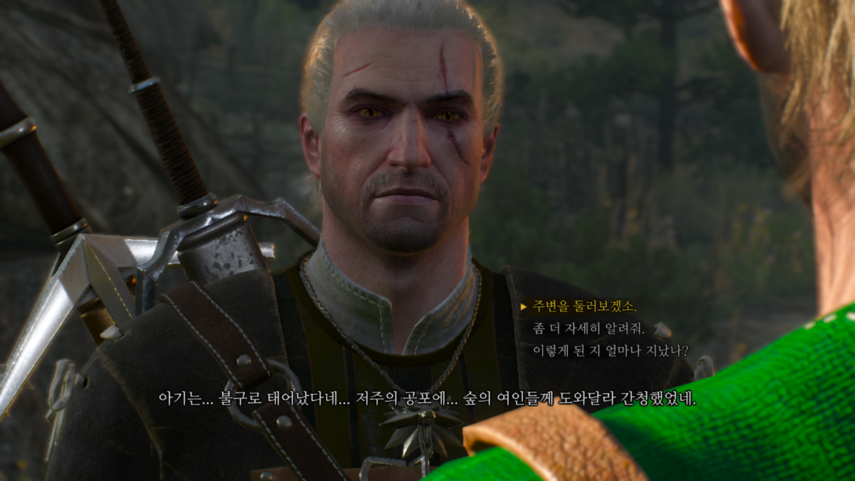 위쳐3 숲의 여인들 - 다운워렌 장로와의 대화 11