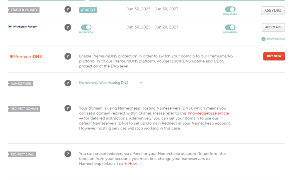 NameCheap DNS 설정 및 레코드 설정 방법 4 NameCheap DNS 설정 및 레코드 설정 방법