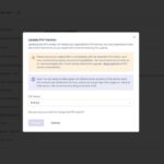 Update PHP Version 창: PHP 서비스 재시작 안내, 애플리케이션 백업 권고, 메모리 안내, PHP Version 칸 PHP 8.2, 흐린 Proceed 버튼, Cancel 버튼
