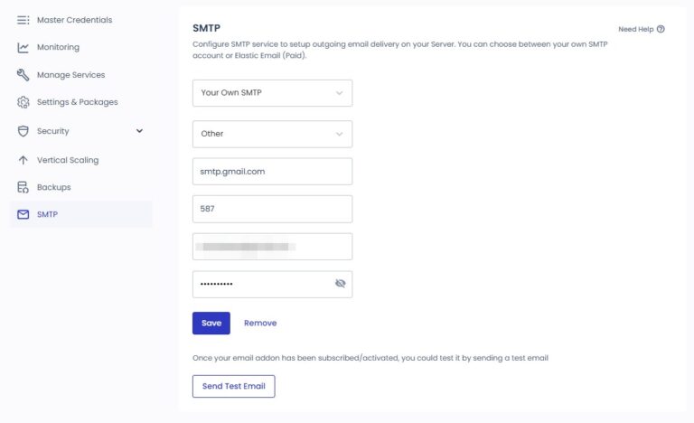 클라우드웨이즈 이메일: SMTP 애드온 설정과 메일 발송 오류, Rackspace·Elastic Email 요금 39 클라우드웨이즈 SMTP에 Gmail 입력, smtp.gmail.com·587·계정·앱 비밀번호