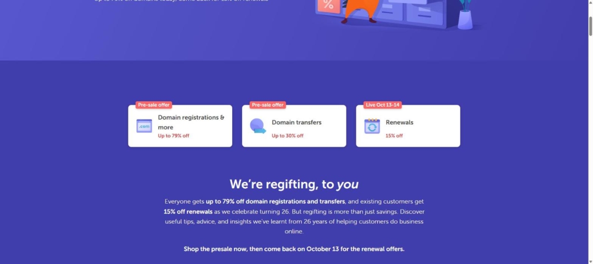 中古ドメインとは?| ドメインの再購入 5 Namecheap 26周年 登録・移管・更新の割引率