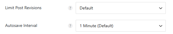 wp-config.php Basic Settings: From File Location to Memory and Revisions 5 Perfmatters revision limit settings