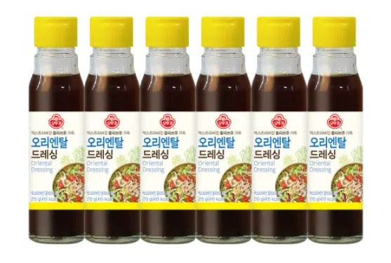 샐러드 드레싱 종류 9가지 및 맛과 효능 4 네이버 쇼핑 커넥트-오뚜기 오리엔탈드레싱 215g 6개