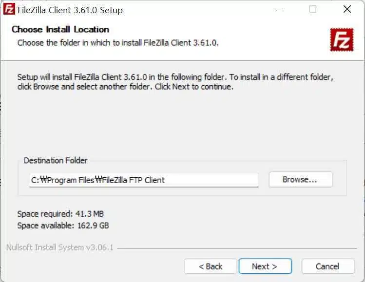 FTP란?(&SFTP): 파일질라 서버 접속 FTP&SFTP 2가지 접속 방법의 차이점 8 파일질라 FTP 설치4-설치경로 설정