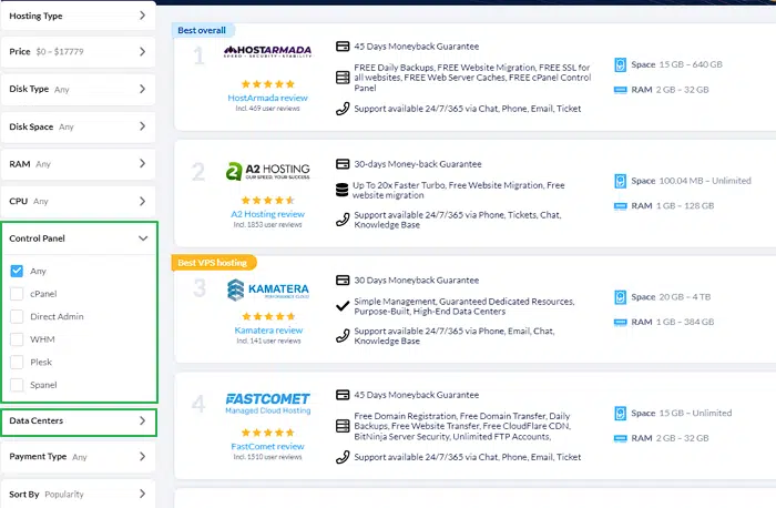 HostAdvice research-호스팅 업체 TOP 10을 찾기 위한 리뷰 사이트 3 해외 호스팅 업체 순위- HostAdvice 업체 조건 확인 방법