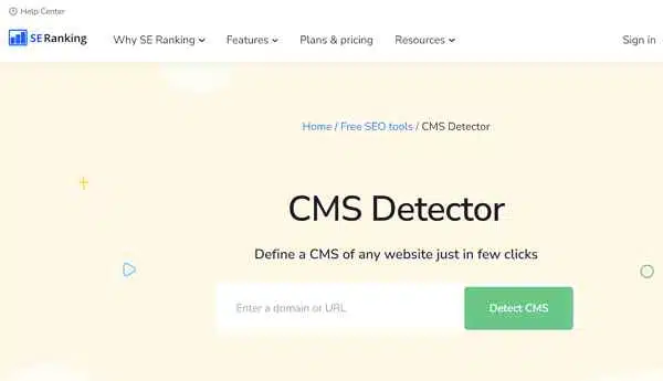 What CMS? 어떤 CMS를 사용하는지 확인 사이트 목록 3군데 3 What CMS 조회 사이트 seranking