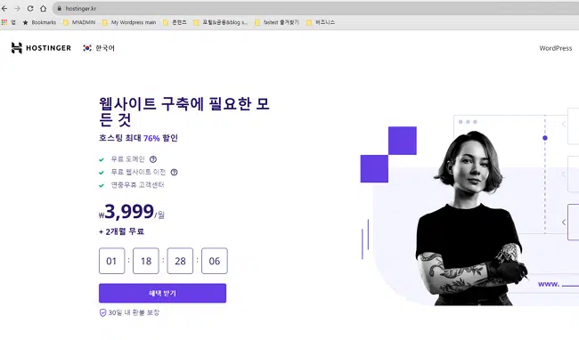 호스팅어 도메인 구매 및 연결 방법 1 가성비 해외 호스팅-호스팅어Hostinger