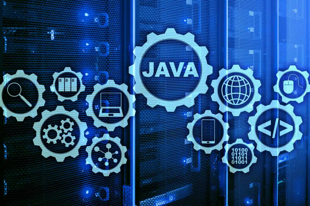 JVM(Java Virtual Machine) 1 서버실 배경의 JVM 이미지