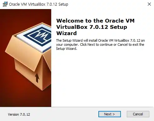 Oracle VM VirtualBox: 다운로드 및 설치 3 Oracle VM VirtualBox 설치1