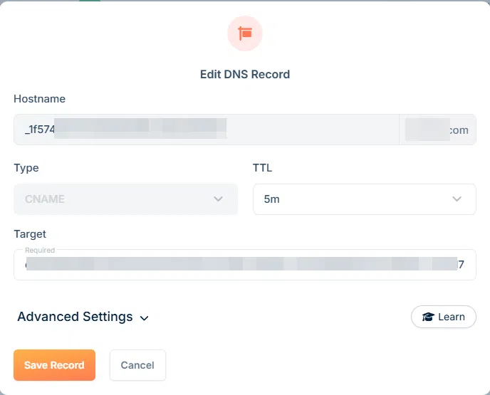 Nginx SSL 설치-Free 30일 신청 4_DEV DNS 인증2