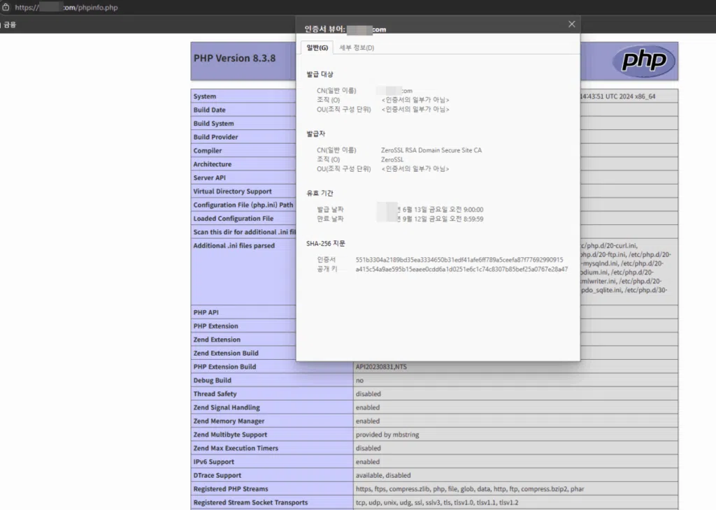 Nginx SSL 설치 웹에서 확인하기