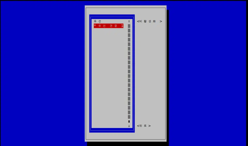 VirtualBox 복제 기능_CentOS 7_nmtui 명령어로 유선 연결 1 확인 2