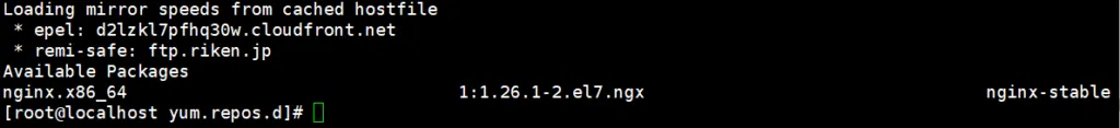 yum-config-manager 명령어 | YUM 저장소 설정 2 YUM 저장소_CentOS-nginx.repo(CentOS 7)_설치 가능 목록 확인