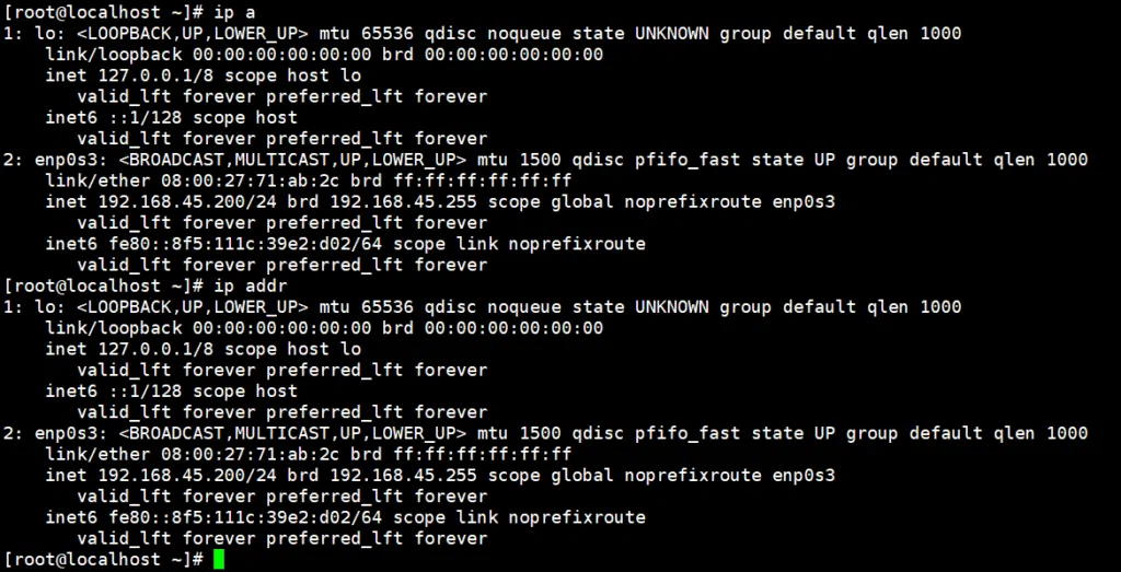 ip 명령어_a(addr) 옵션