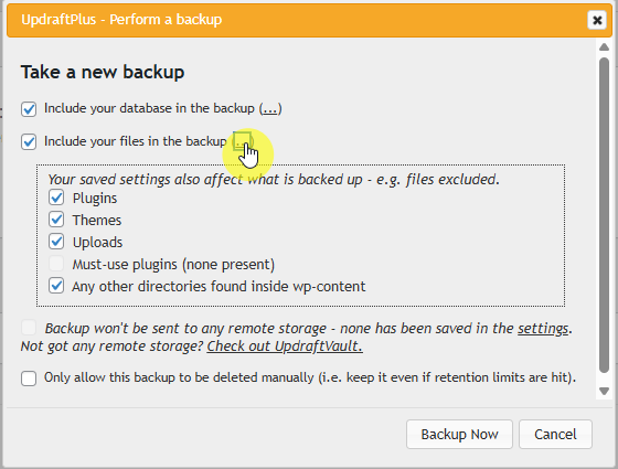 UpdraftPlus 플러그인-백업과 복원 2 [영어]