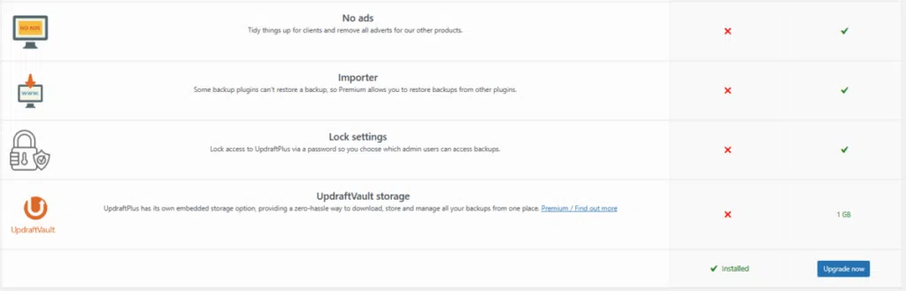 UpdraftPlus 플러그인- 프리미엄 및 확장 기능 3 [영어]